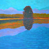 ..Big Buddha<br>Acyrlic on Wood Panel<br>40 x 50 inches