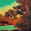 ..The Golden Hour<br>Acrylic on Canvas<br>48 x 36 inches