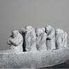 ..Traghetto<br>Bronze and Steel<br>43 x 22 x 18 inches